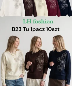 Swetry Damskie,size uni,Paczka 10szt,mix kolor