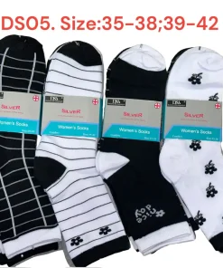 Skarpety Damskie,size 35-42,Paczka 40szt,mix kolor
