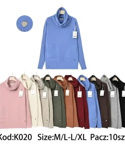 Swetry Damskie,size m/l-l/xl,Paczka 10szt,mix kolor