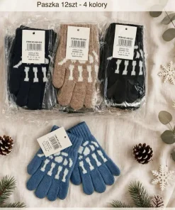 Rękawiczki DZIECIĘCA,Paczka 12szt,mix kolor