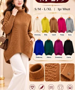 Swetry DAMSKI ,size s/m-l/xl,Paczka 10szt,mix kolor