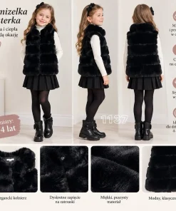 Kamizelki DZIECIĘCA,size 4-14lat,Paczka 6szt,1kolor