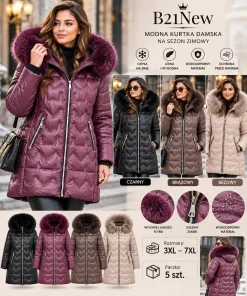 Kurtki damskie,size 3-7xl,Paczka 5szt,1kolor