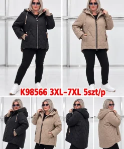 Kurtki Damskie,size 3-7xl,Paczka 5szt,1kolor
