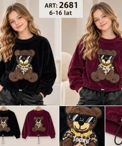 Bluzy DZIECIĘCA,size 6-16lat,Paczka 6szt,1kolor