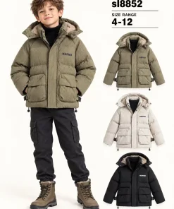 Kurtki DZIECIĘCA,size 4-12lat,Paczka 5szt,1 kolor