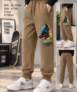 Spodnie DZIECIĘCA,size 4-12lat,Paczka 5szt,1 kolor
