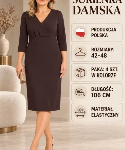 Sukienki DAMSKI ,size 42-48,Paczka 4szt,1kolor