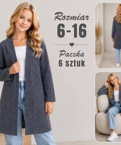 Kurtki DZIECIĘCA,size 6-16lat,Paczka 6szt,1 kolor