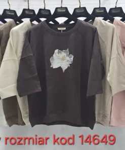 Bluzki Damskie,size uni,Paczka 12szt,mix kolor
