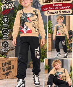 Komplety DZIECIĘCA,size 1/2-9/10lat,Paczka 5szt,1 kolor