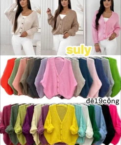 Swetry Damskie WŁOSKA,Size uni,paczka 6szt, mix kolor