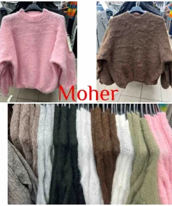 Swetry Damskie WŁOSKA,Size uni,paczka 6szt, mix kolor