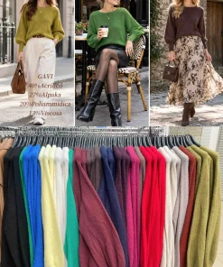 Swetry Damskie WŁOSKA,Size uni,paczka 6szt, mix kolor