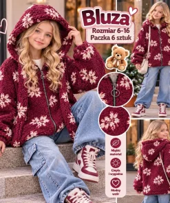 Bluzy DZIECIĘCA,size 6-16lat,Paczka 6szt,1kolor