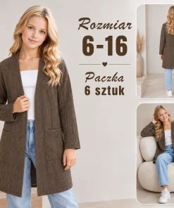 Kurtki DZIECIĘCA,size 6-16lat,Paczka 6szt,1 kolor