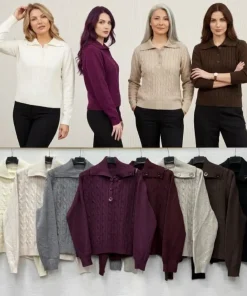 Swetry Damskie,size uni,Paczka 10szt,mix kolor
