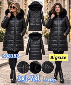 Kurtki Damskie,size 3-7xl,Paczka 5szt,1kolor