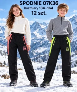 Spodnie DZIECIĘCA,size 134-164,Paczka 12szt,mix kolor