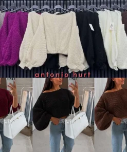 Swetry DAMSKA,size uni,Paczka 6szt,mix kolor