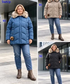 Kurtki DAMSKI ,size 5-9xl,Paczka 5szt,1kolor