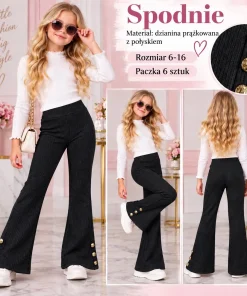 Spodnie DZIECIĘCA,size 6-16lat,Paczka 6szt,1 kolor