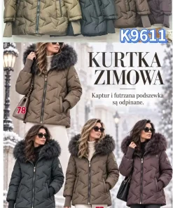 Kurtki Damskie,size m-3xl,Paczka 5szt,1kolor