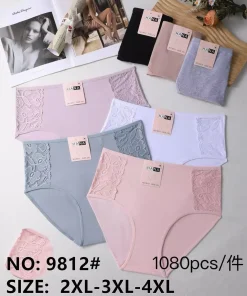 Majtki Damskie,size 2xl-4xl,Paczka 24szt,mix kolor