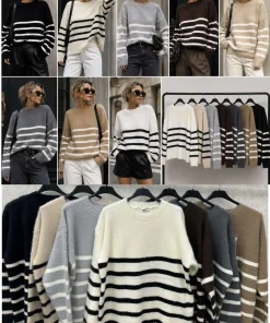Swetry Damskie,size uni,Paczka 12szt,mix kolor