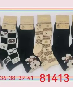 Skarpety Damskie,size 35-42,Paczka 30szt,mix kolor