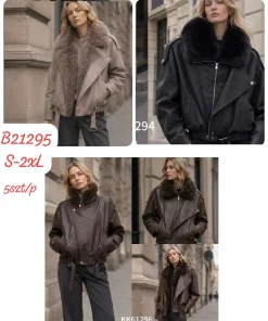 Kurtki skórzane DAMSKA,size s-2xl,Paczka 5szt,1kolor