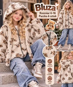 Bluzy DZIECIĘCA,size 6-16lat,Paczka 6szt,1kolor