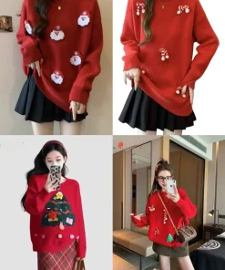 Swetry DAMSKI ,size uni,Paczka 12szt,mix kolor