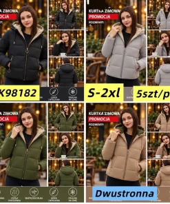 Kurtki Damskie,size s-2xl,Paczka 5szt,1kolor