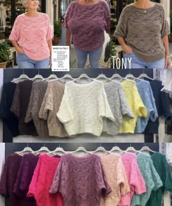 Swetry Damskie WŁOSKA,Size uni,paczka 6szt, mix kolor