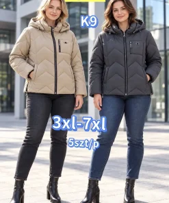 Kurtki Damskie,size 3-7xl,Paczka 5szt,1kolor