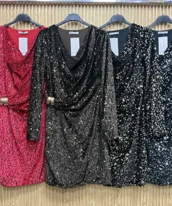 Sukienki Damskie WŁOSKA,Size uni,paczka 6szt, mix kolor