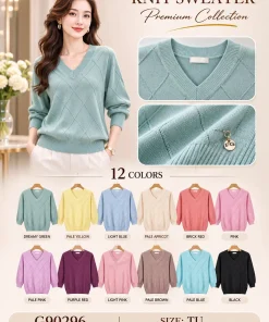 Swetry DAMSKI ,size uni,Paczka 10szt,mix kolor