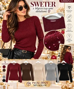 Swetry damskie ,size uni,Paczka 10szt,mix kolor
