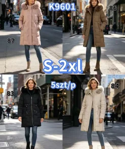 Kurtki DAMSKI ,size s-2xl,Paczka 5szt,1kolor
