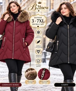 Kurtki damskie,size 3-7xl,Paczka 5szt,1kolor