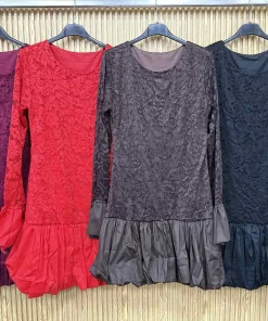 Sukienki Damskie WŁOSKA,Size uni,paczka 6szt, mix kolor