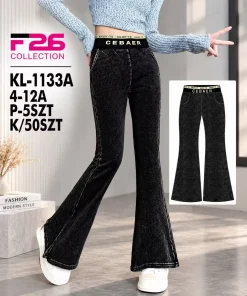 Spodnie JEANSY DZIECIĘCA,Size 4-12lat,Paczka 5szt,1kolor