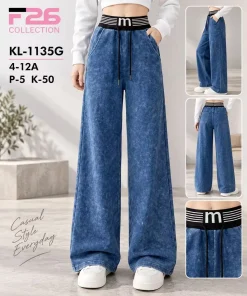 Spodnie JEANSY DZIECIĘCA,Size 4-12lat,Paczka 5szt,1kolor