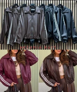 Kurtki skórzane damskie ,size uni,Paczka 6szt,mix kolor