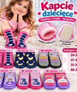 Kapcie DZIECIĘCE,Size 24-38,Paczka 24szt,mix kolor