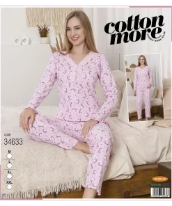 Piżama Damskie,size m-2xl,Paczka 4szt,1 kolor