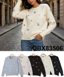 Swetry Damskie,size uni,Paczka 8szt,mix kolor