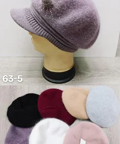 Czapki Damskie,Paczka 12szt,mix kolor