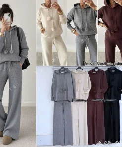 Komplety Damskie WŁOSKA,Size uni,paczka 6szt, mix kolor